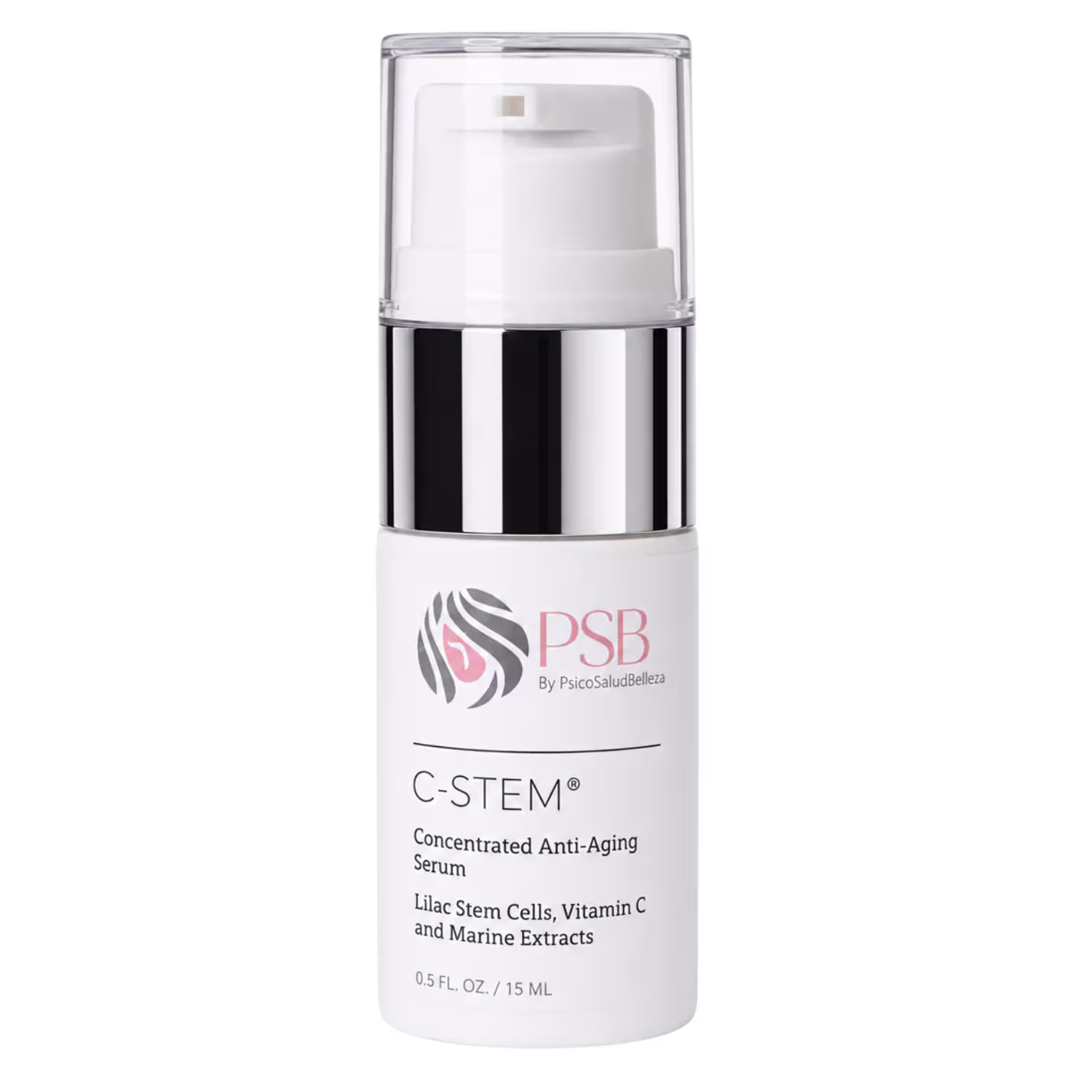 Suero antiedad concentrado C-Stem PSB Skincare con células madre de lilas y vitamina C, 0.5 FL. OZ. / 15 mL
