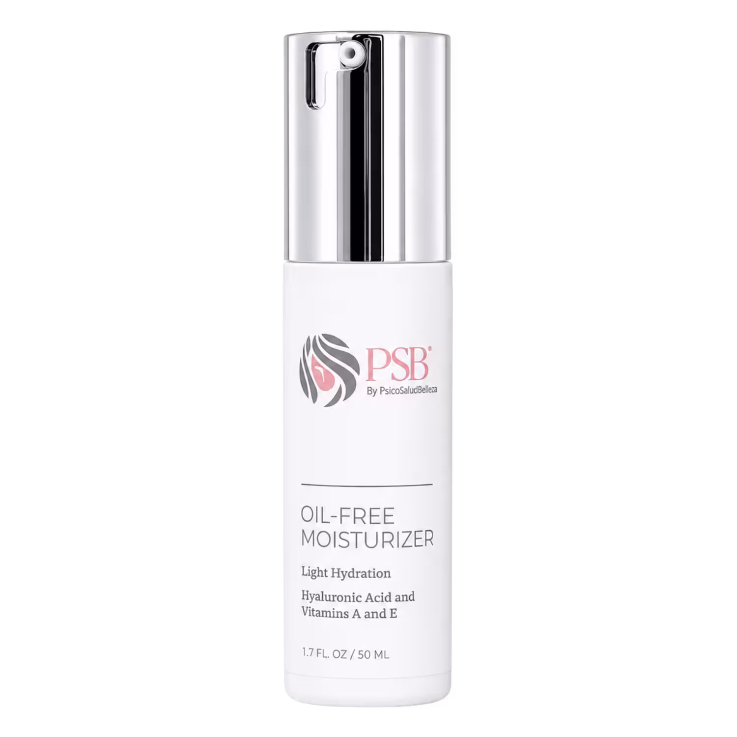 Envase de hidratante libre de aceite PSB Skincare con ácido hialurónico y vitaminas A y E, 50 mL