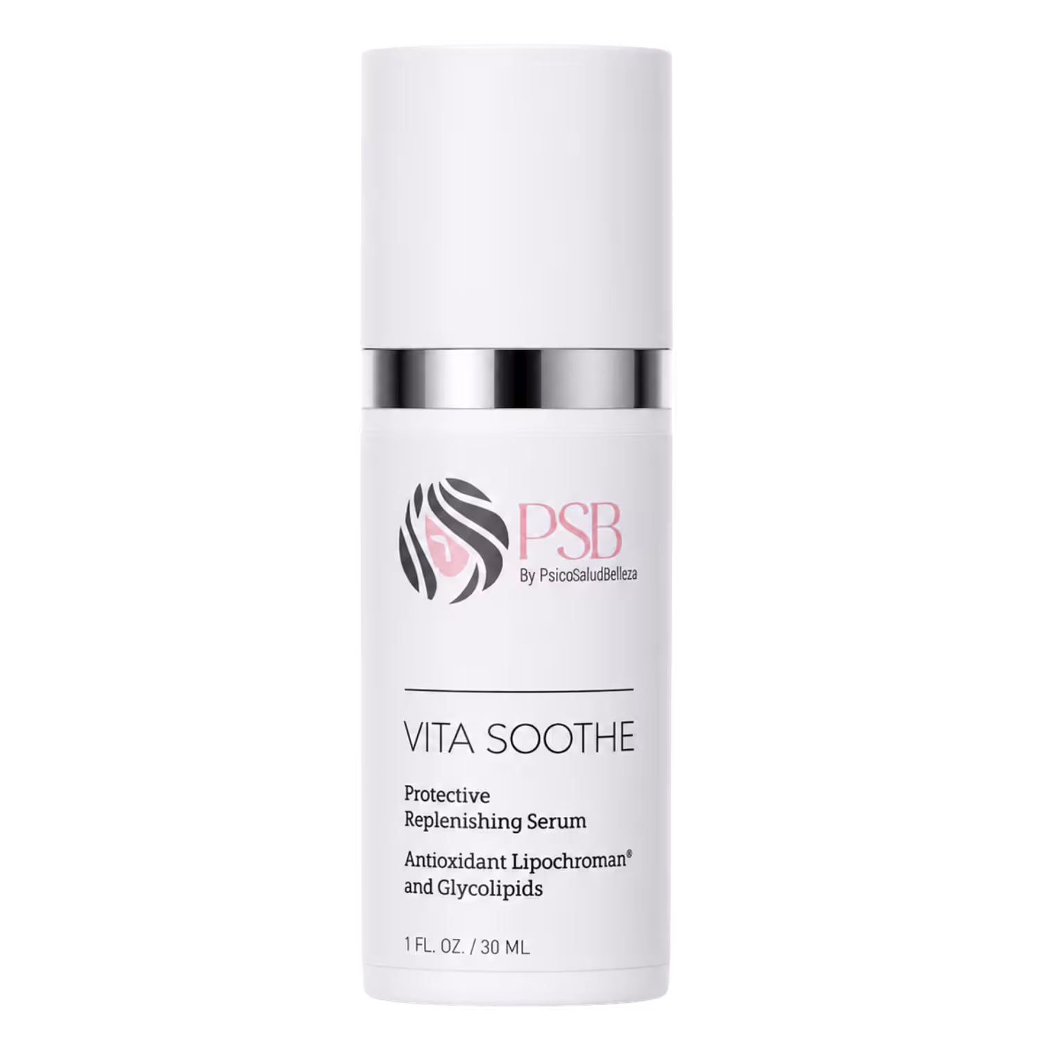 Suero reposicionador Vita Soothe PSB Skincare con Lipochroman y vitaminas E y F, 1 FL. OZ. / 30 mL