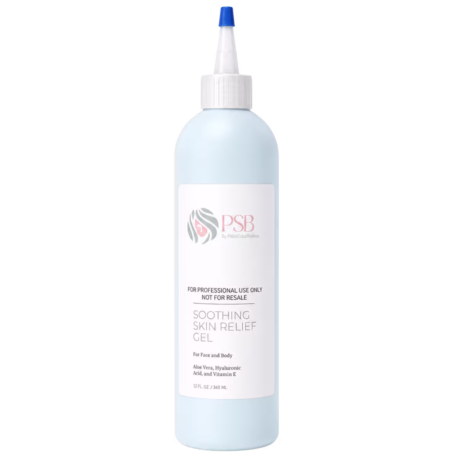 Soothing Skin Relief Gel PSB Skincare con aloe vera, vitamina E y algas marinas para rostro y cuerpo, 6 FL. OZ. / 180 mL