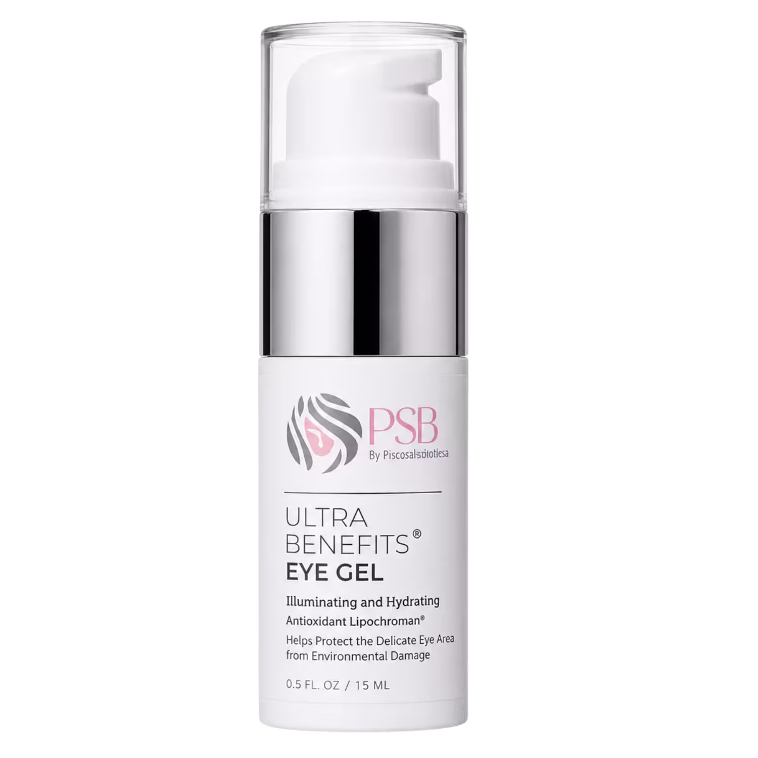 Ultra Benefits Eye Gel PSB Skincare con Lipochroman y Chromabright para patas de gallo y ojeras, 0.5 FL. OZ. / 15 mL