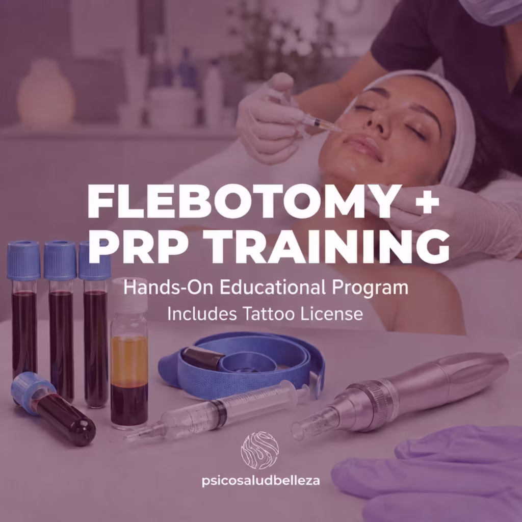Phlebotomy PRP and Tattoo License complete needle aesthetics package by PSB Academy Florida